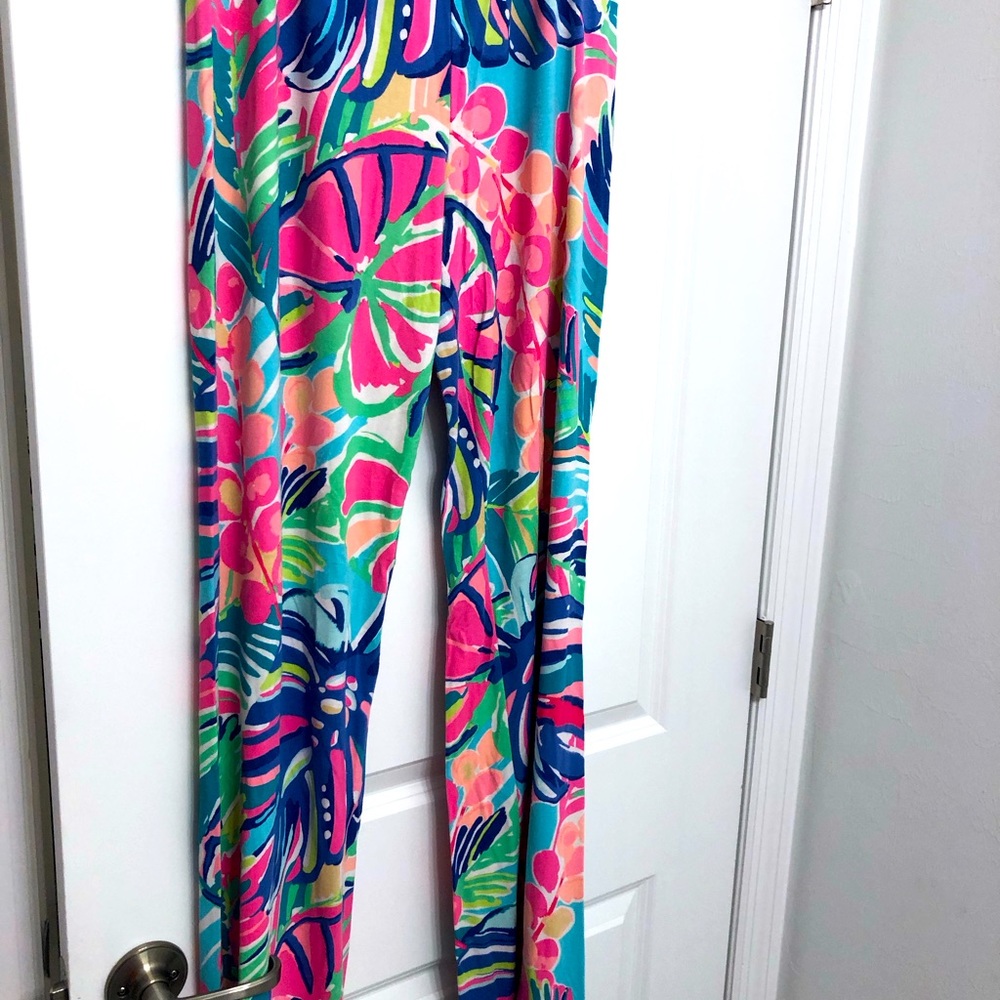 Lilly Pulitzer Georgia May Palazzo Pant Exotic Garden Sz large